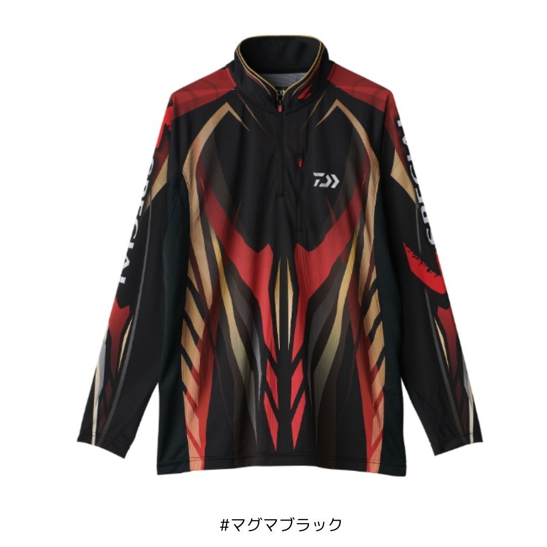 ダイワ DE-7125 スペシャルハーフスリーブシャツ マグマブラック L 糸