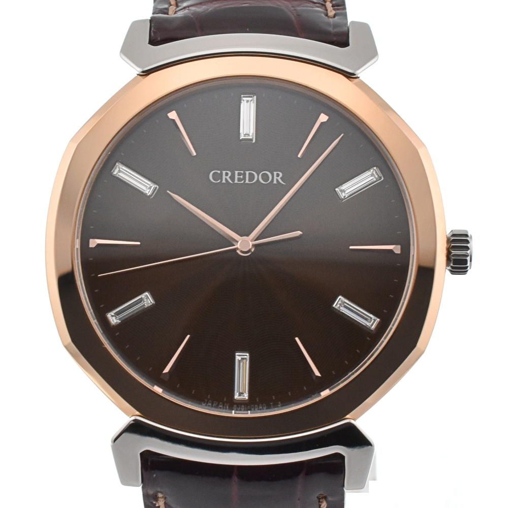 セイコー SEIKO GCAR974/8J81-0AS0 クレドール リネアルクス クォーツ メンズ美品箱付き J#133924