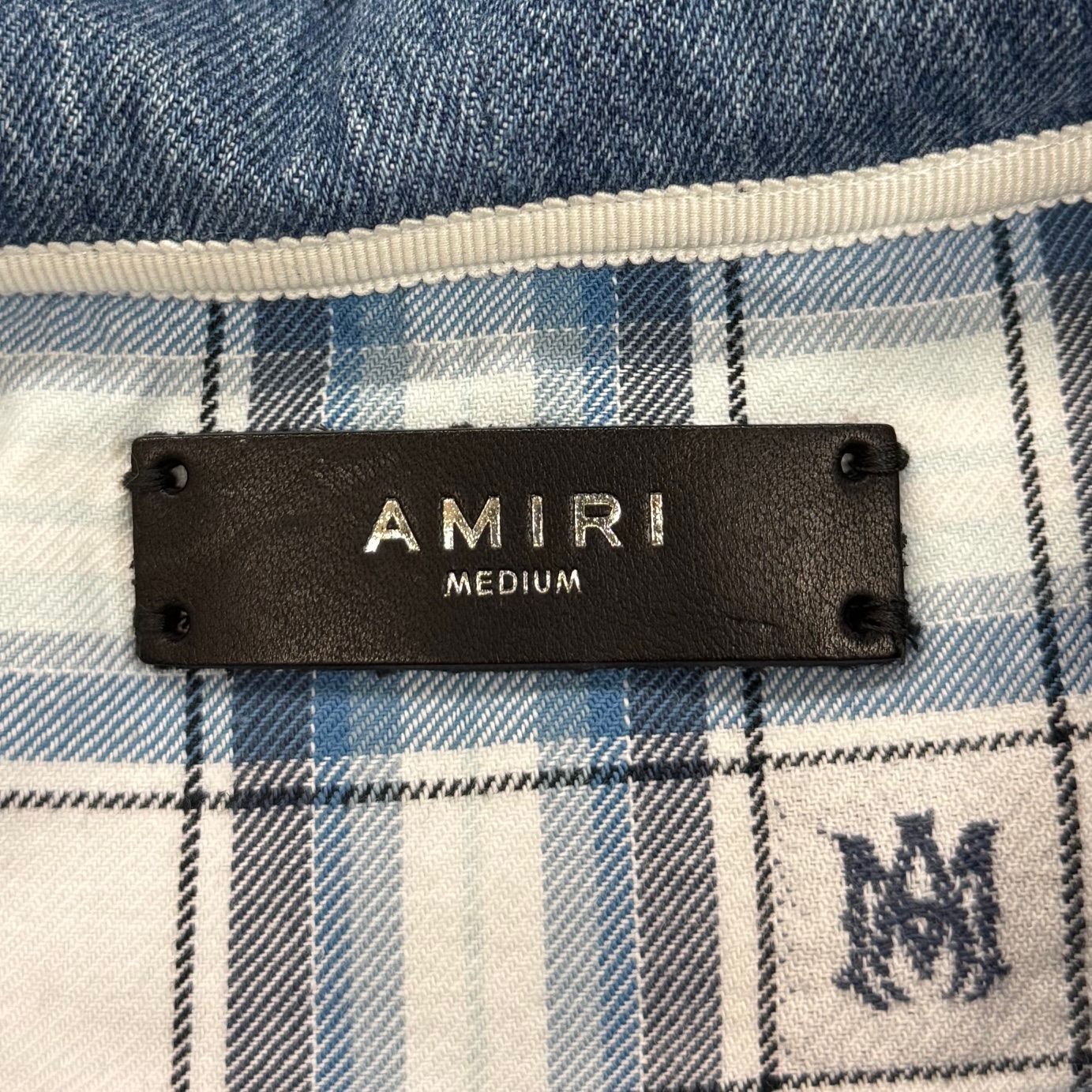 新作 新品 AMIRI Hooded Overshirt チェックシャツ ジョンハン着用