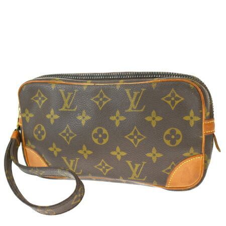 【中古】 ルイヴィトン LOUIS VUITTON マルリードラゴンヌ PM クラッチバッグ セカンド モノグラム レザー M51827 61SB165