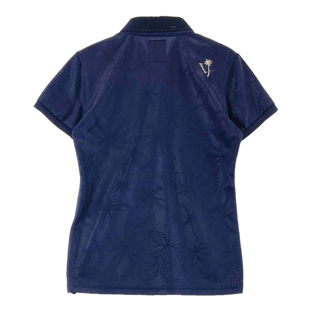 【美品】木梨サイクル 半袖ポロシャツ 黒×白 総柄 XL ゴルフウェア 完売品 reonard_1-240001139852