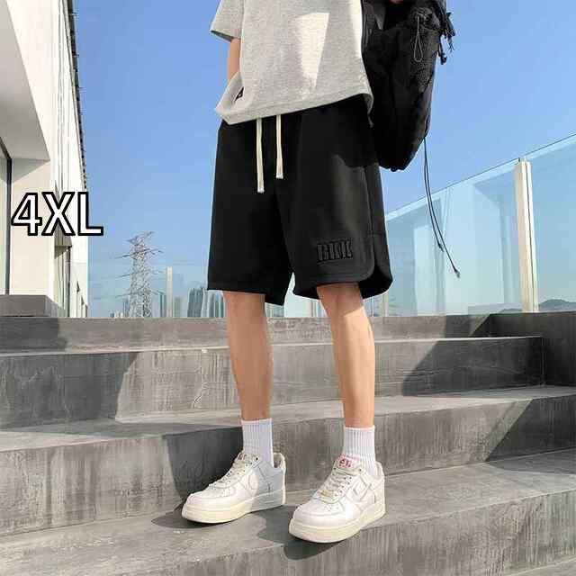 [4XL]メンズ ファッション 服 男性用 オシャレ シンプル 大人 かっこいい 大きいサイズ ストリート 紳士服 夏 ビーチ パンツ カジュアル ストレート レッグ ミドル レングス 