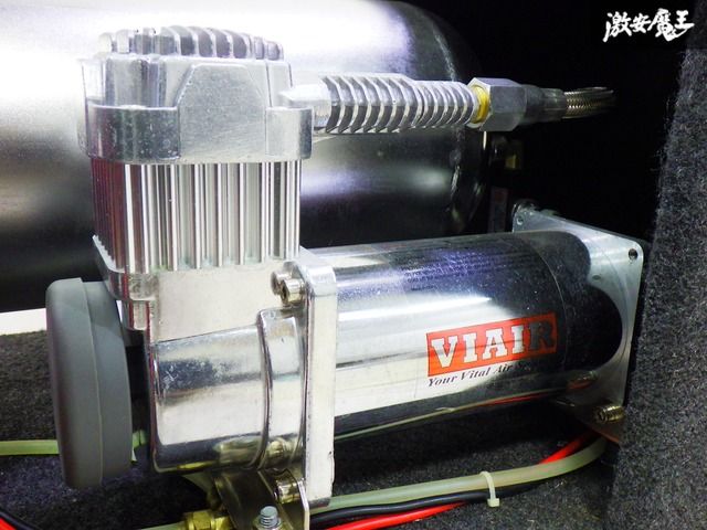 【エアサス】エアタンク コンプレッサー セット KAZ-SUS カズサス エアサス用 タンク 圧力モニター 電磁弁 バイエアー