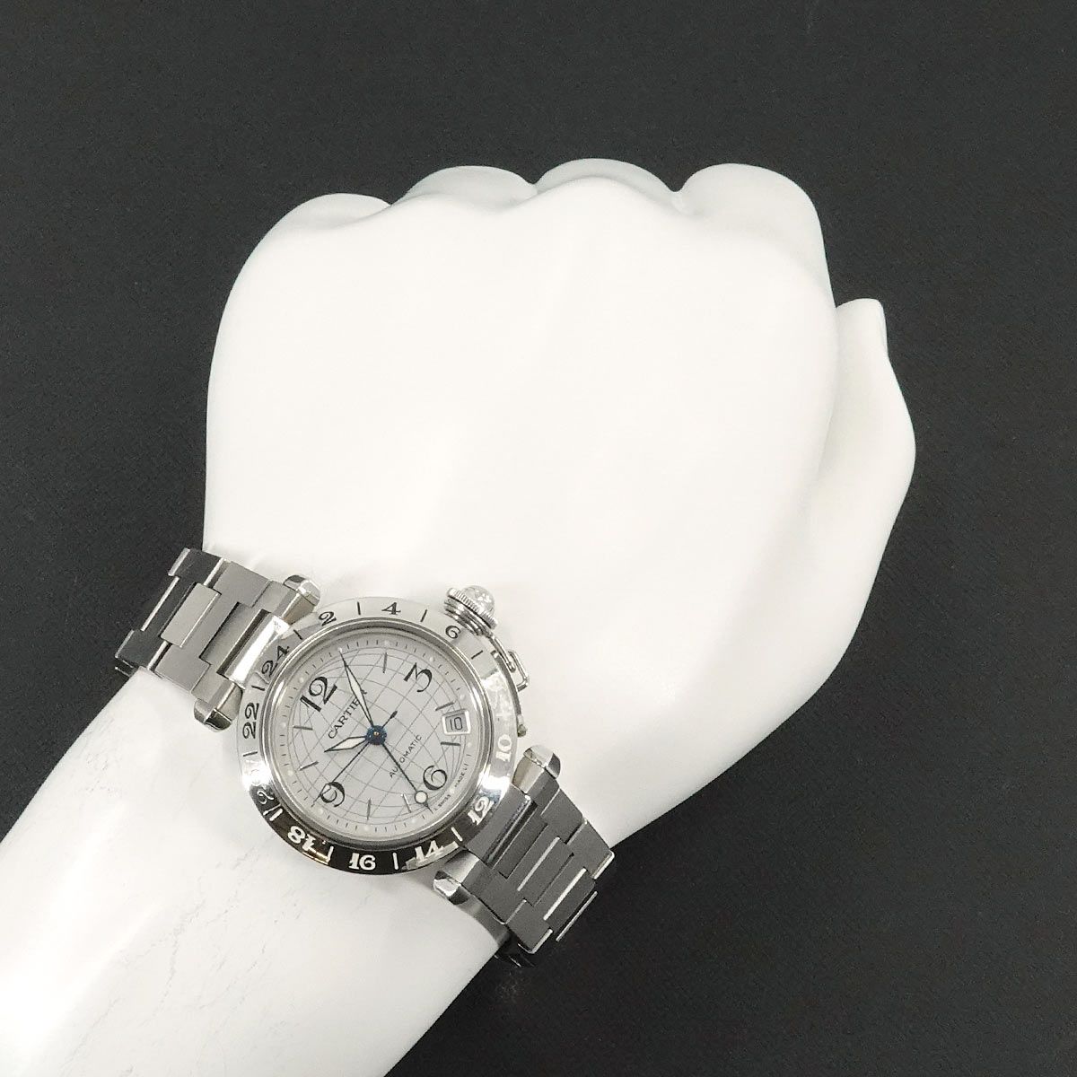 カルティエ Cartier パシャC メリディアン GMT W31078M7 ボーイズ  