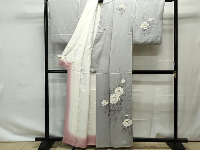 平和屋着物□訪問着 手描き 枝花文 正絹 逸品 CAAU0854yk - メルカリ 