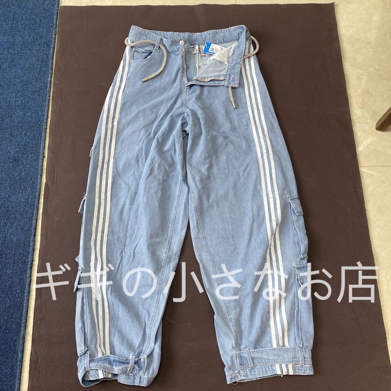 adidas Adilenium デニム カーゴパンツ - メルカリ