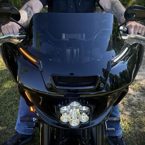 FXLRST ローライダーST クロックワークス ウィンドシールド6インチ