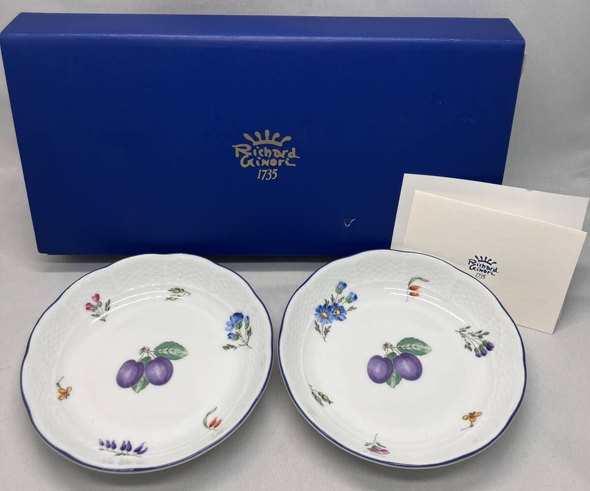 未使用品 リチャードジノリ イタリアンフルーツ皿 2枚セット - メルカリ