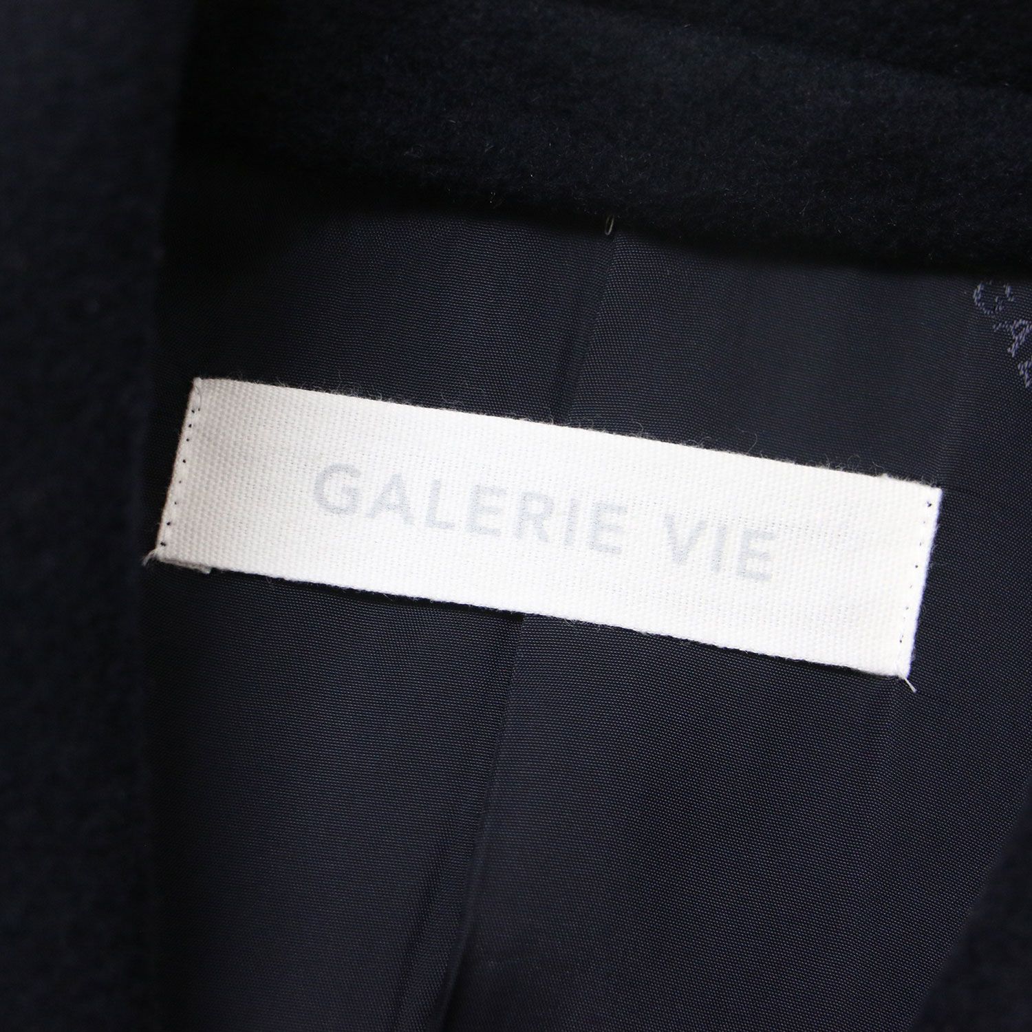 美品 GALERIE VIE ギャルリー ヴィー コート ネイビー 紺 サイズ:FREE