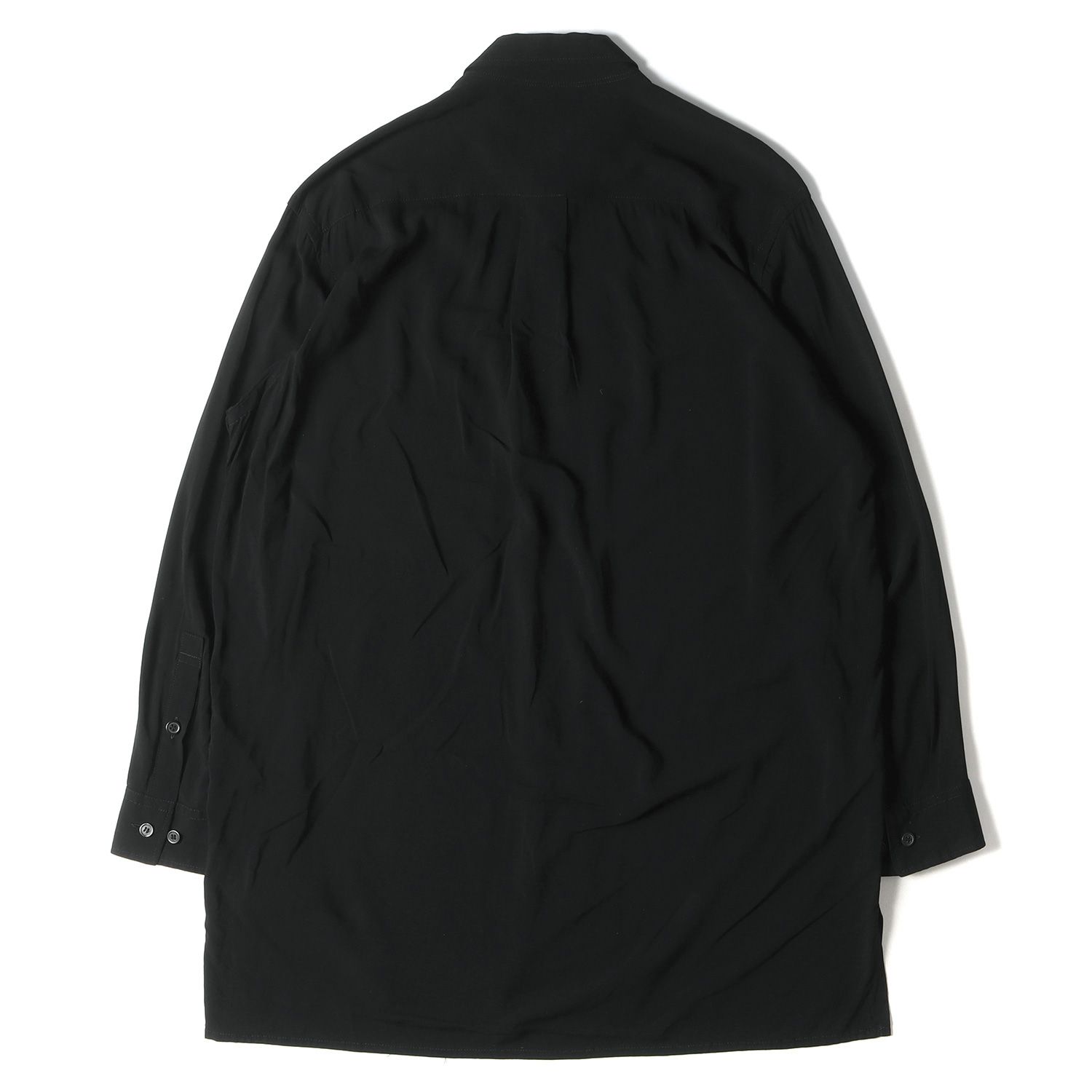 Yohji Yamamoto(Ys) ヨウジヤマモト シャツ 一輪花段違 レーヨン