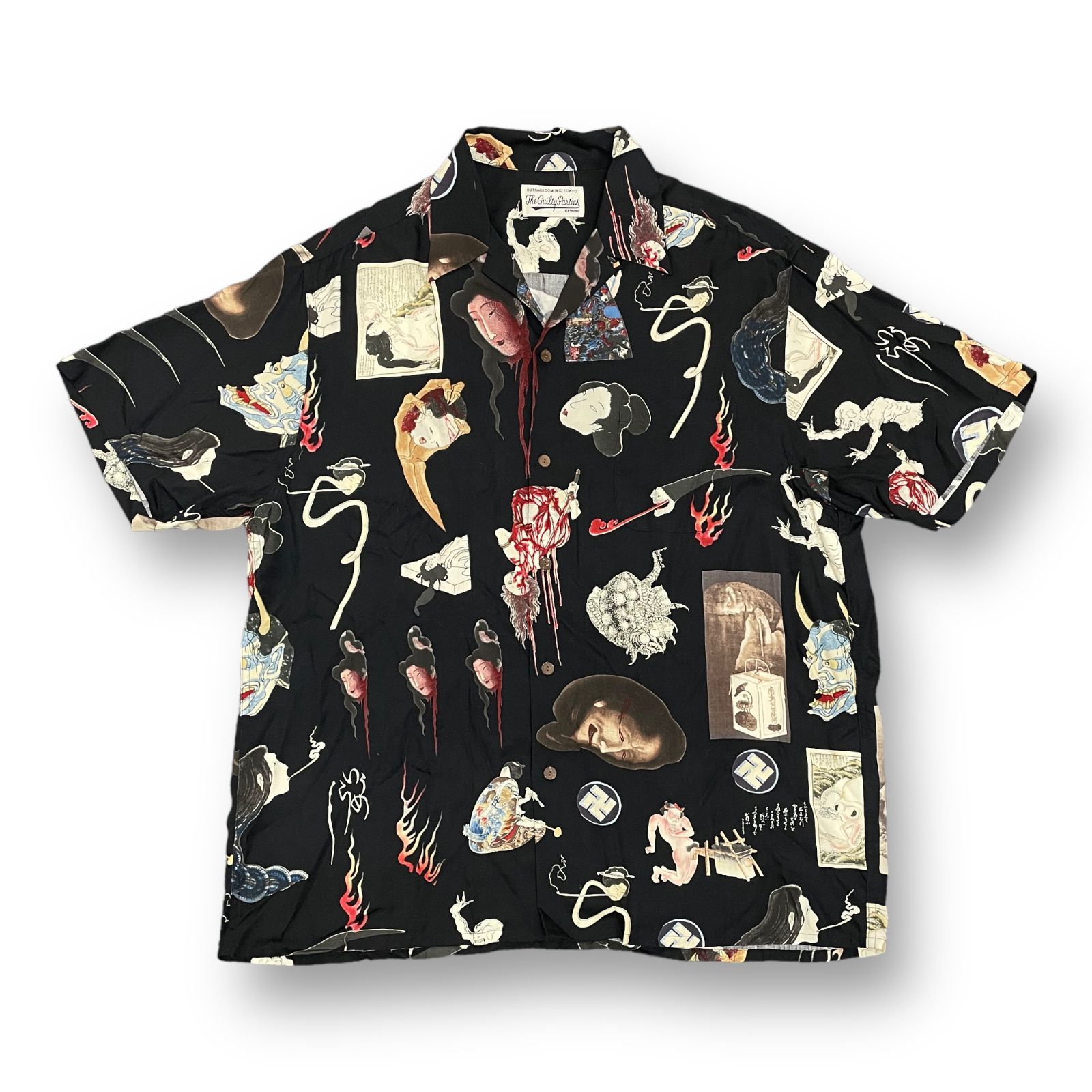 WACKO MARIA 19AW HAWAIIAN SHIRT S/S お化け図 半袖 アロハシャツ