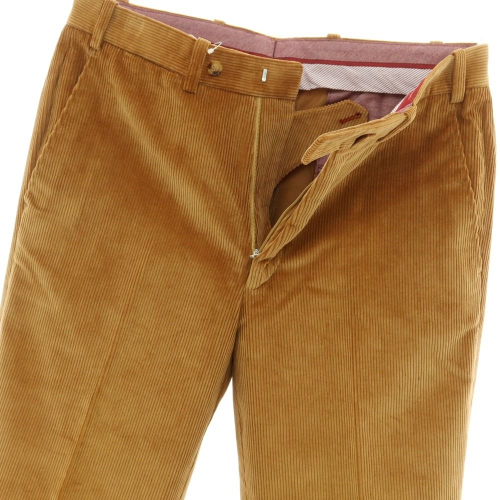 未使用 BERNARD ZINS コーデュロイ ワンタックパンツ ブラウン 38