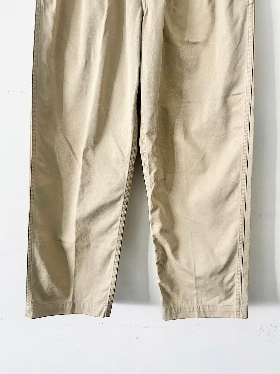 orslow タック入り チノパンツ サイズS コットン ベージュ - メルカリ