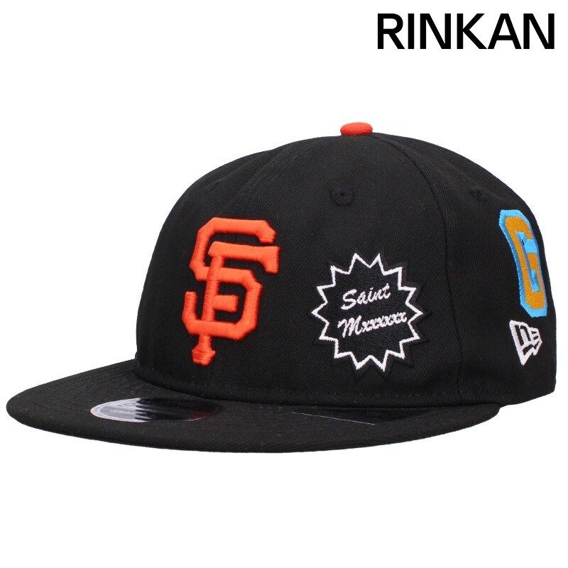 セントマイケル ×ニューエラ New Era SM-HR8-0000-C49 ロゴワッペン刺繍帽子 メンズ