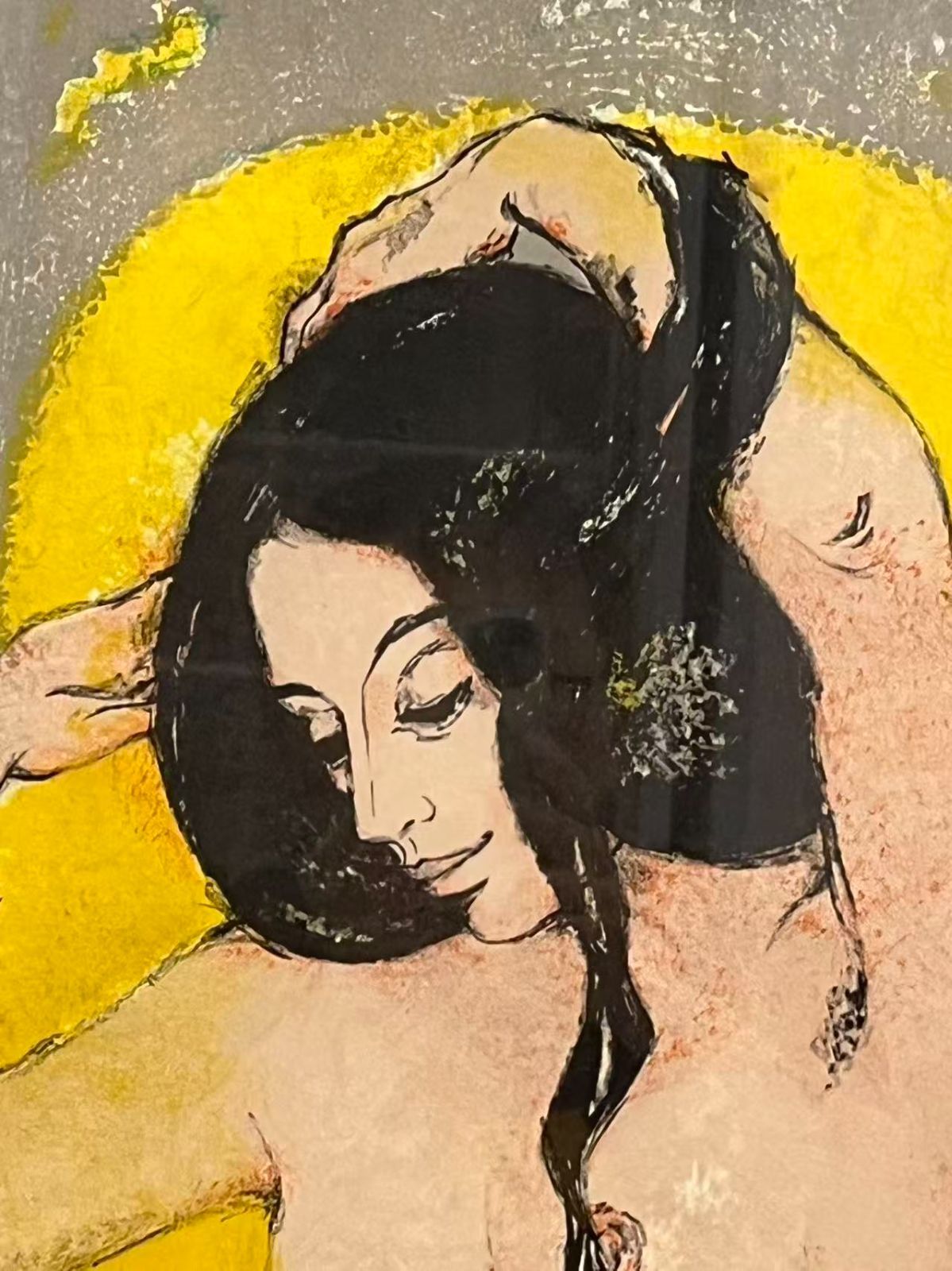 リトグラフ 人物画