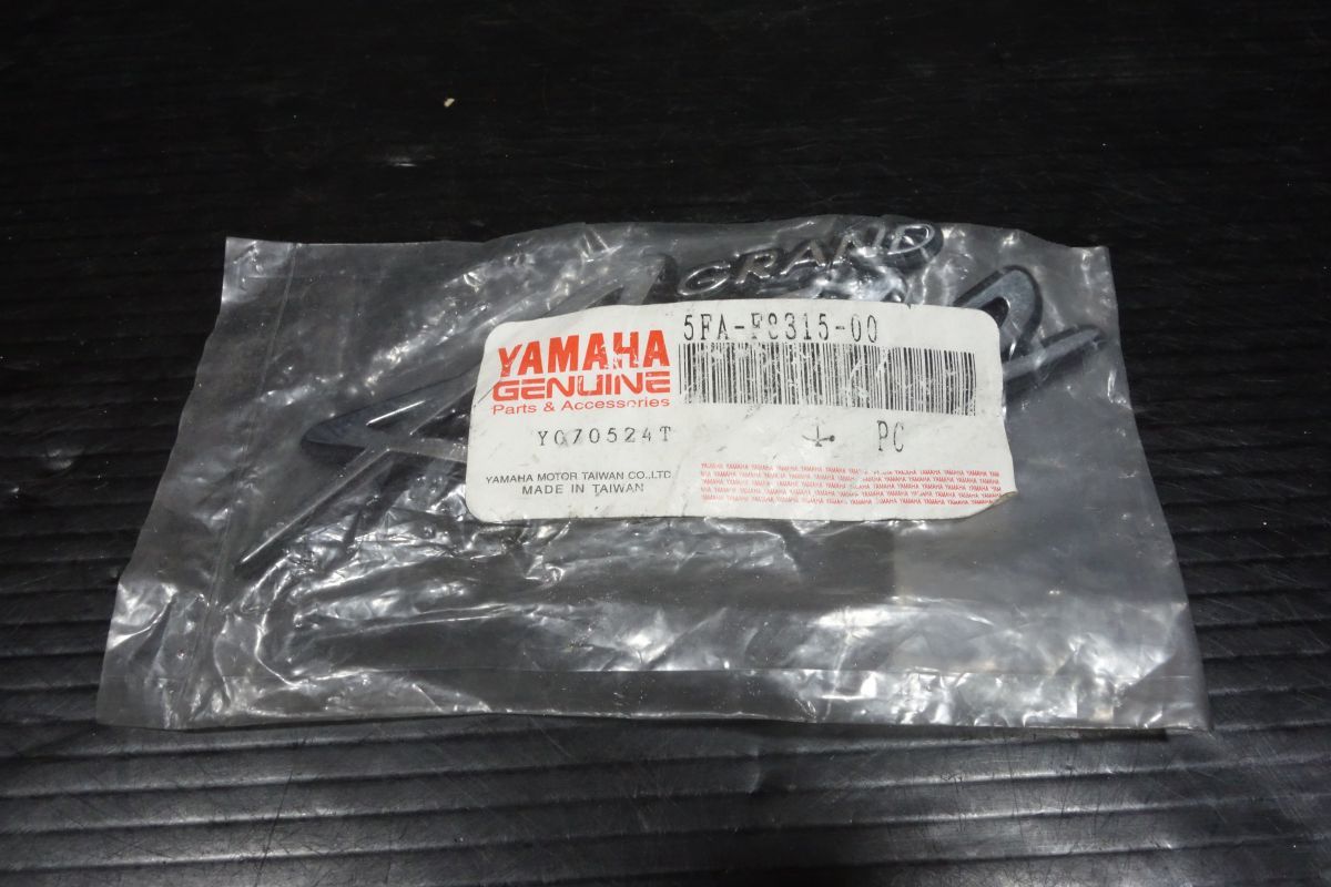 フロントカウルエンブレム 5FA-F8315-00 ヤマハ 純正 グランドアクシス100 新品 未使用 #R20241021