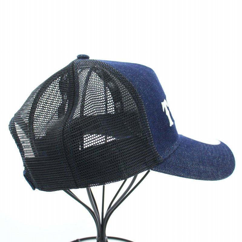 美品【ニューエラ】サークル ロゴ デニム メッシュキャップ