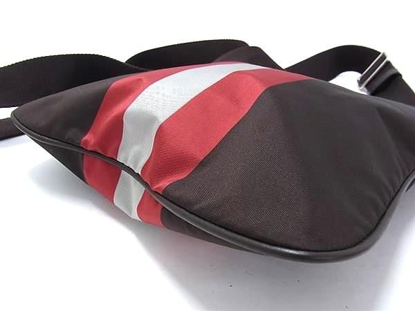 □極美品□ BALLY バリー ナイロン クロスボディ ショルダーバッグ