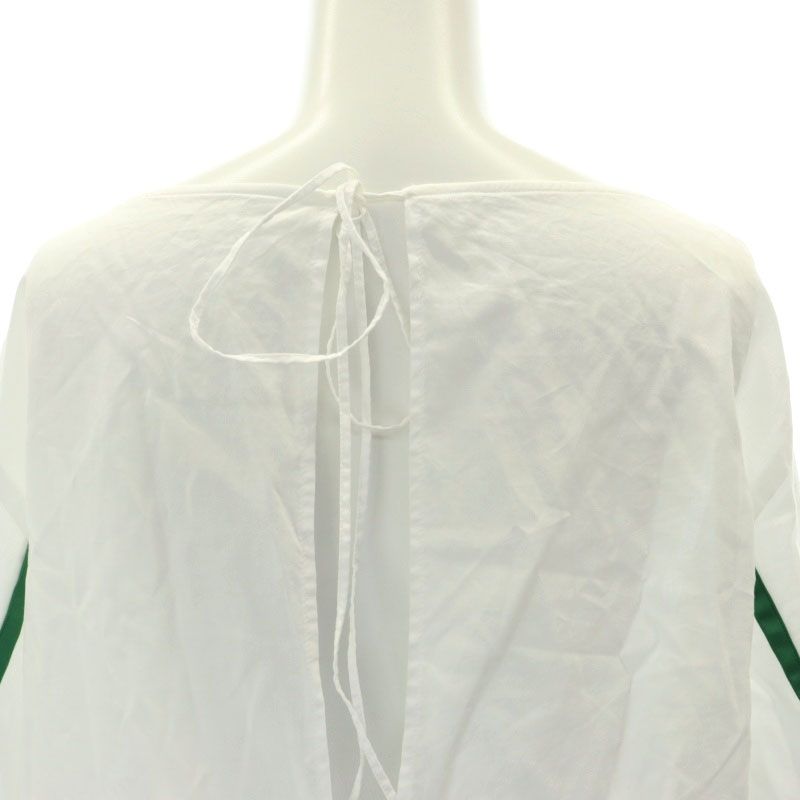 マメクロゴウチ Mame Kurogouchi Boat Neck Pin Tucked Shirt ブラウス