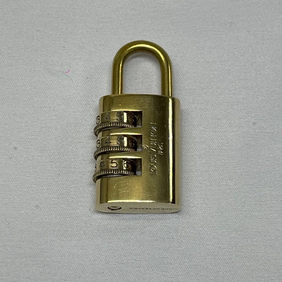 LOUIS VUITTON ルイヴィトン ヴィンテージ ダイヤル式 カデナ 南京錠 LV ゴールド 金色 金属製 トラベル用品 旅行バッグ キャリーケースなど
