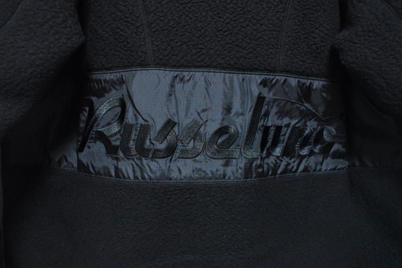 新品 ラッセルノ マイクロ ボアフリース ブルゾン ブラック L 新品 RUSSELUNO GOLF 2WAY フリースブルゾン【5】【6】 定価5万2800円