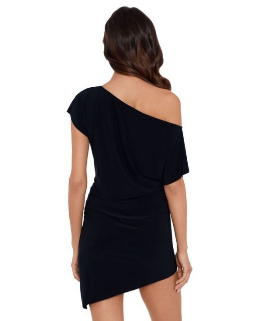 送料無料 マジックスーツ レディース ワンピース トップス Women s Bateau Beach Dress Coverup Black