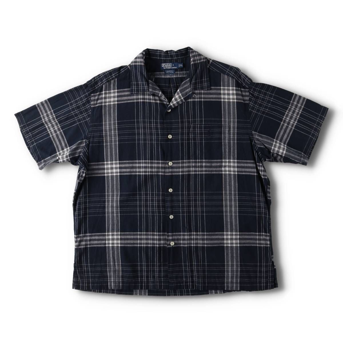 超超スペシャル 90s ラルフローレン CALDWELL 半袖シャツ L 黒 超スペシャル 90s ラルフローレン CALDWELL 半袖シャツ L