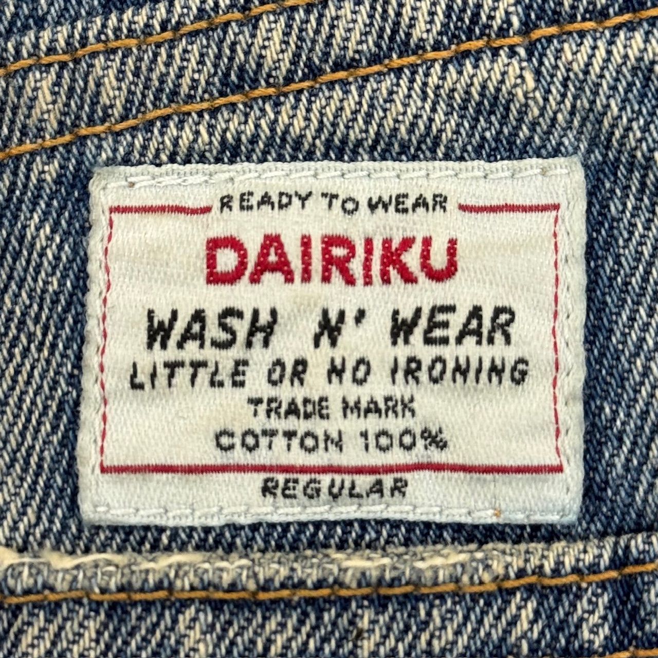 参考上代99000円 DAIRIKU 22本限定 20AW ペイントデニム 参考上代99000円 DAIRIKU 22本限定 20AW ペイントデニム