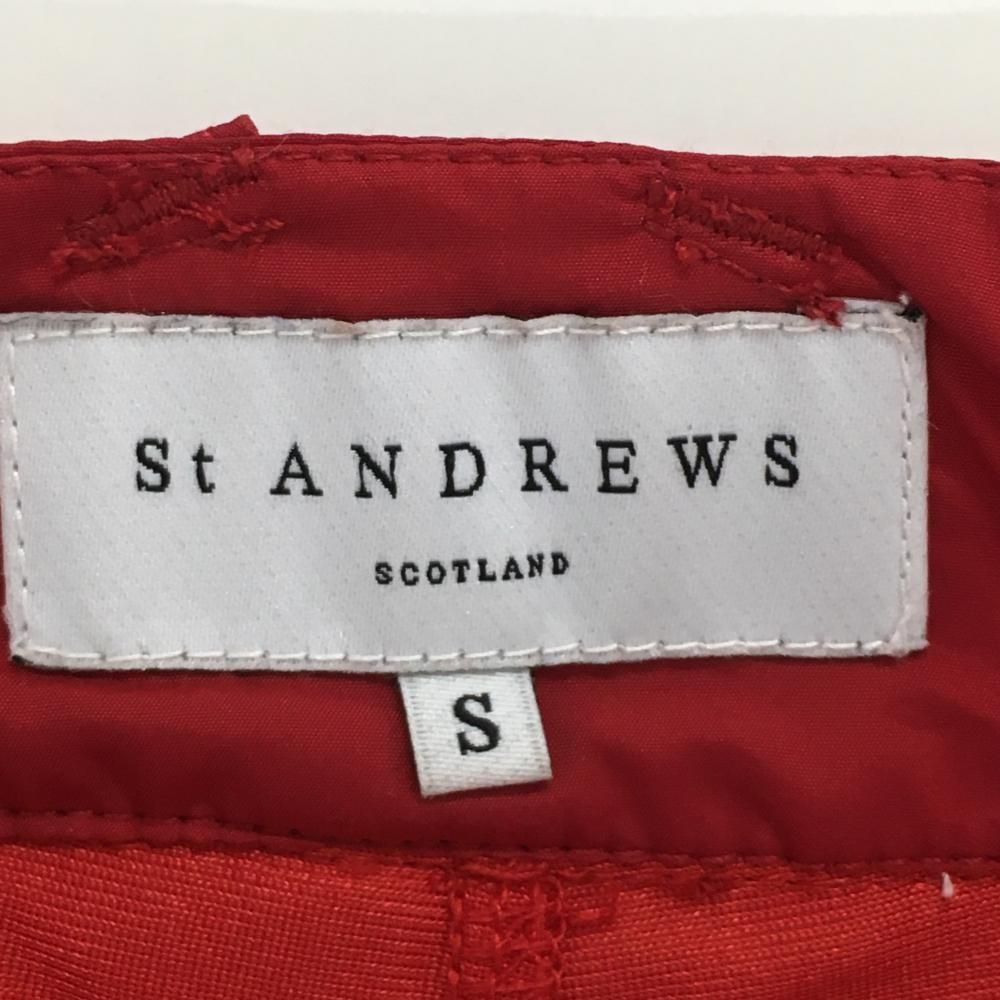 【美品】セントアンドリュース 中綿スカート レッド 蓄熱裏地 内側インナーパンツ  レディース S ゴルフウェア St ANDREWS