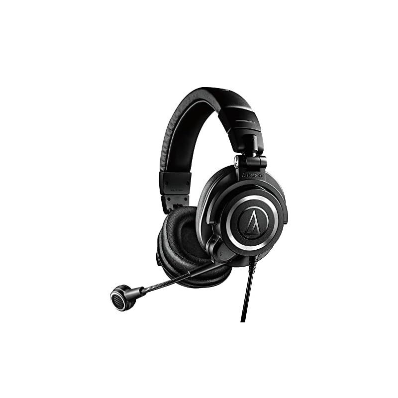 オーディオテクニカ ATH-M50xSTS-USB ヘッドセット USB 有線 ストリーマー コンテンツクリエイター ゲーム実況 配信 ポッドキャスト Windows MAC PS4 PS5 正規品 ブラック 1