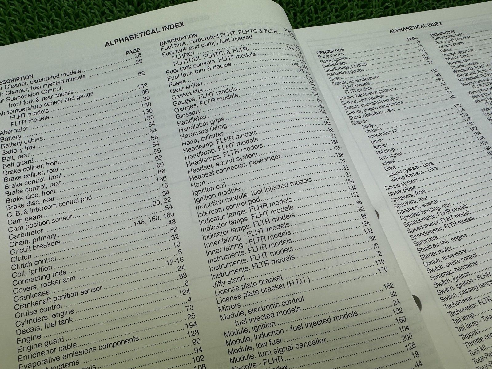 FLT パーツリスト 英語版 ハーレー 正規 バイク 整備書 1998年FLTモデル ツーリング パーツカタログ 車検 パーツカタログ 整備書 Lr