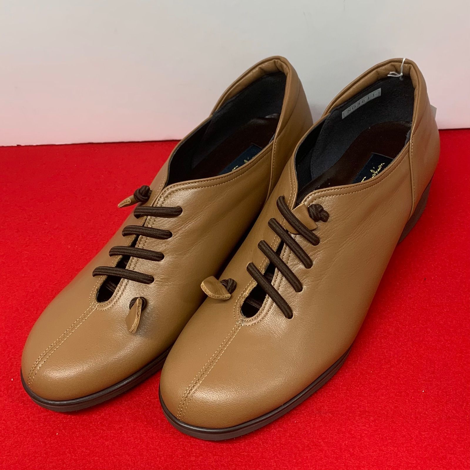 S42　Bon High Fashion　レディース　EEE　幅広　本革　日本製