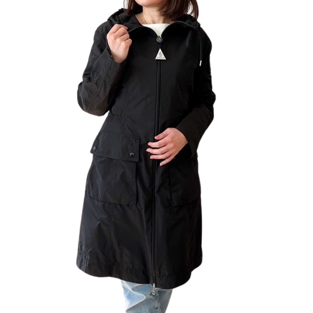 MONCLER★引き出し式フード付き ロングパーカーNANTES★関税込み MONCLER☆引き出し式フード付き ロングパーカーNANTES☆関税込み
