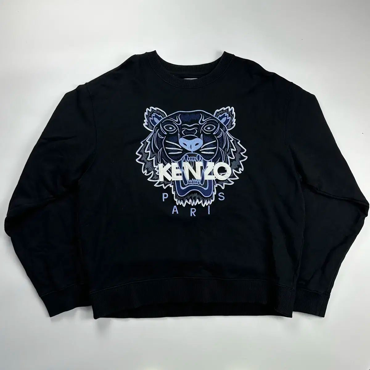 KENZO パンサー•トラ刺繍 XL ブラックパーカー org.jpg