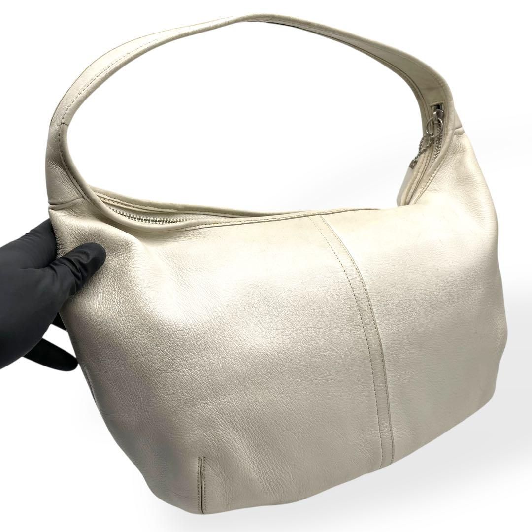 良品 COACH コーチ レザー ワンショルダーバッグ 肩掛け 大容量