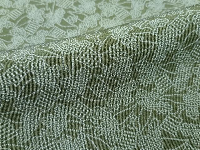 平和屋本店□極上 人間国宝 小宮康孝 江戸小紋 大根とおろし金 麹塵色  