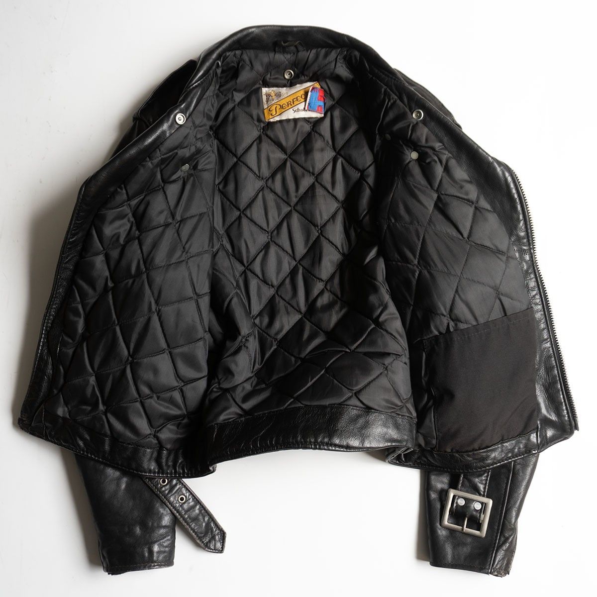 雰囲気抜群】SCHOTT【118/ダブルライダース ジャケット】40 レザー