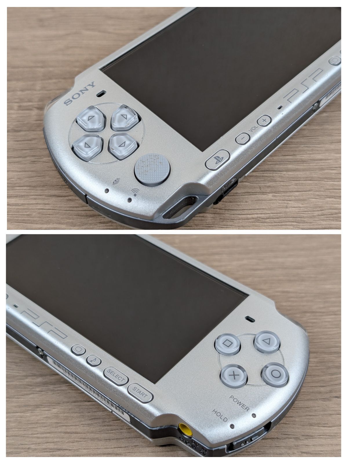 動作良好 上位モデル SONY PlayStation ポータブル PSP-3000 ミスティックシルバー すぐ遊べるフルセット 充電器 メモリカード 携帯ゲーム機 UP786_INFO