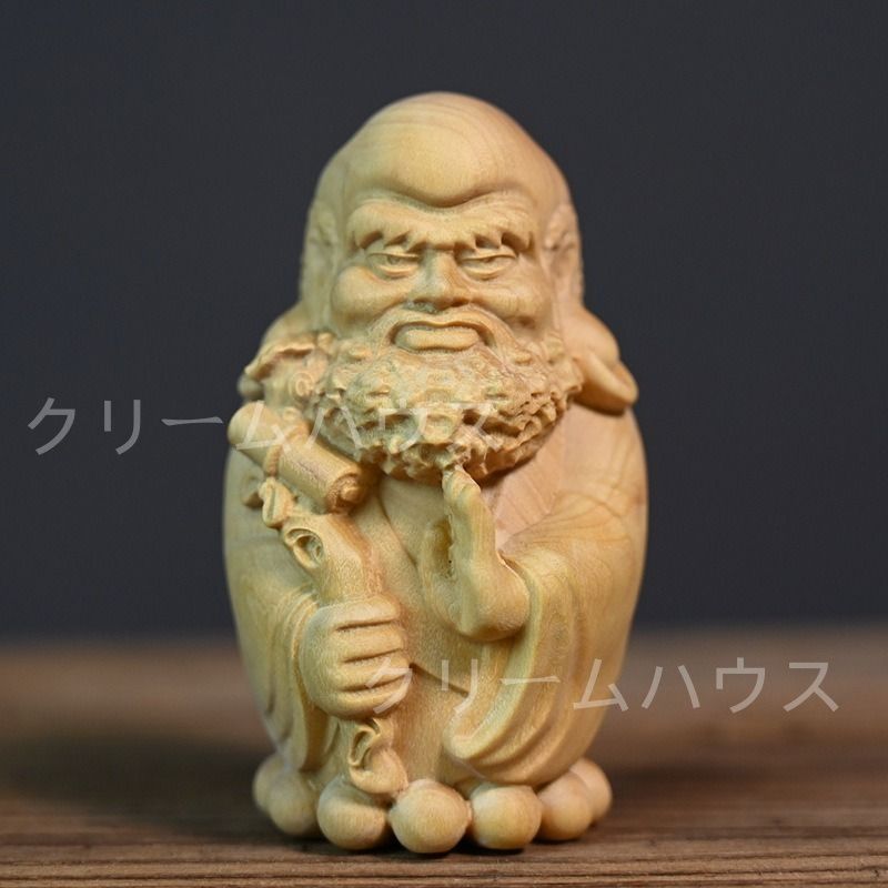 達磨大師 ダルマ 木製 木彫 インテリア 置物 置物 神様 仏 開運