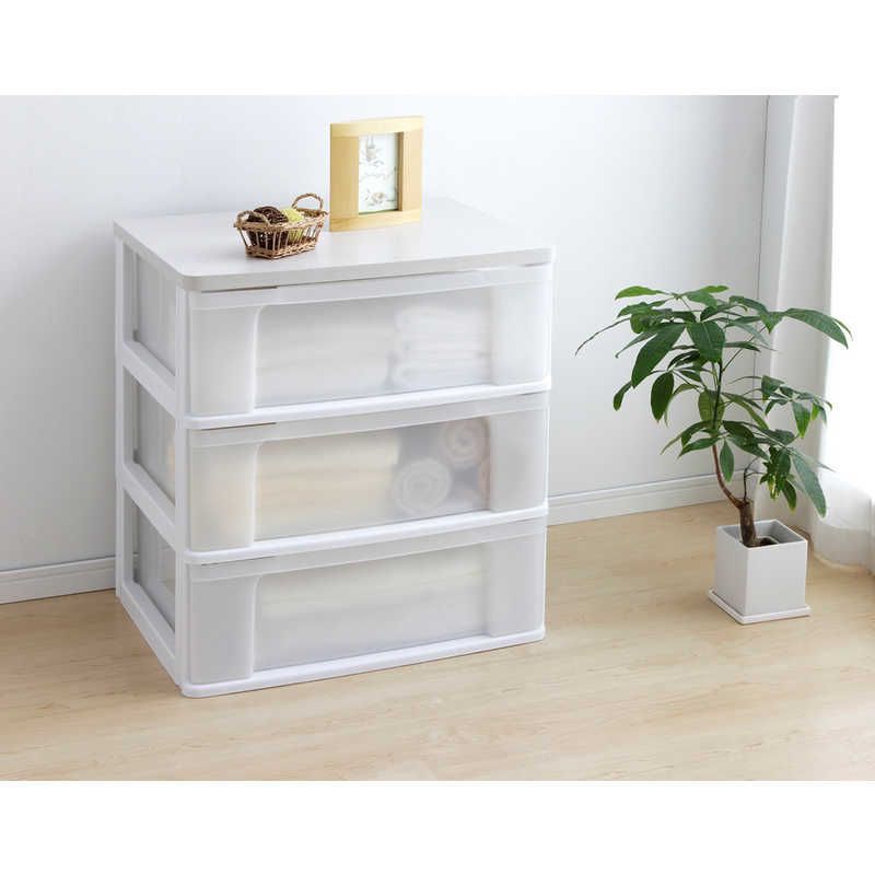 アイリスオーヤマ チェスト 木天板 3段 幅55.6×奥行41×高さ62cm フレンチオーク プラスチック WTW-543 三段ボックス 収納ボックス 公式チェスト 3段 北欧 タンス アイリスオーヤマ 収納