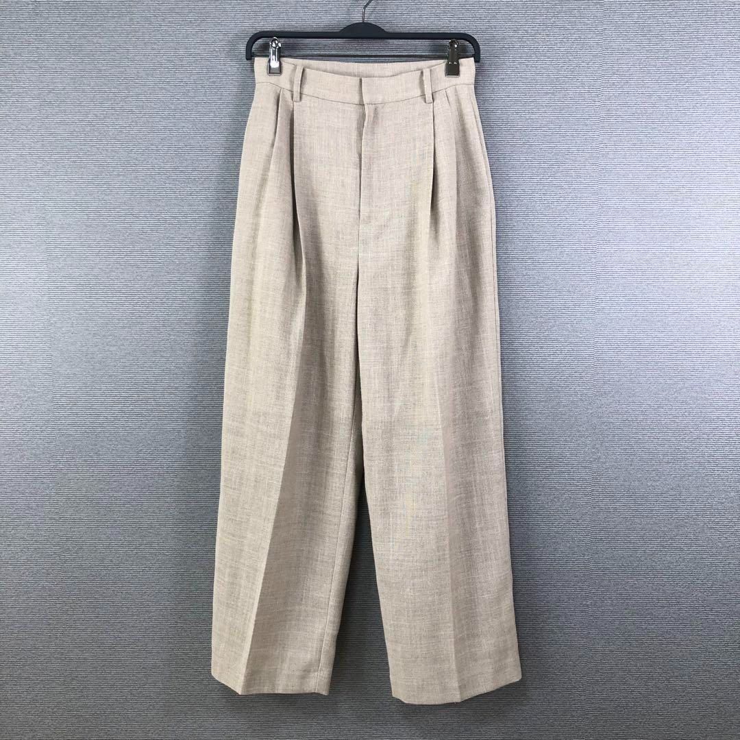 Whim Gazette ジュートライクタックパンツ 36 ベージュ ウィムガゼット