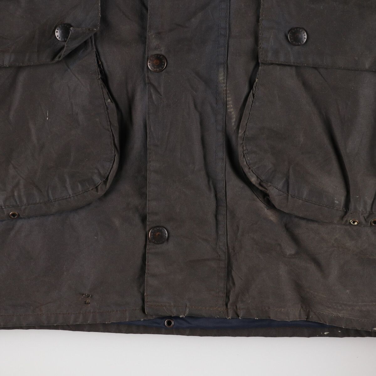 古着 80年代 バブアー Barbour BORDER ボーダー 旧3ワラント ワックス