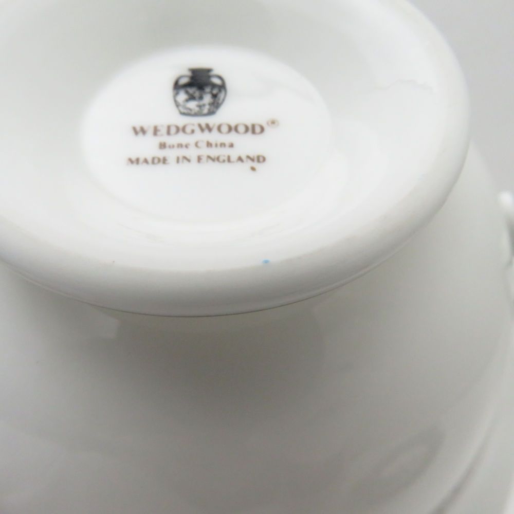 美品 WEDGWOOD ウェッジウッド フロレンティーンターコイズ ティーカップ＆ソーサー 2客 ピオニー ペア 壺ロゴ SY9940J 