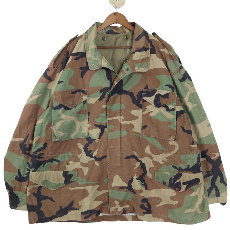 97 s 米軍実物 ウッドランドカモ M-65 フィールドジャケット 大きいサイズ古着 メンズUS-3XLサイズ jc-0305