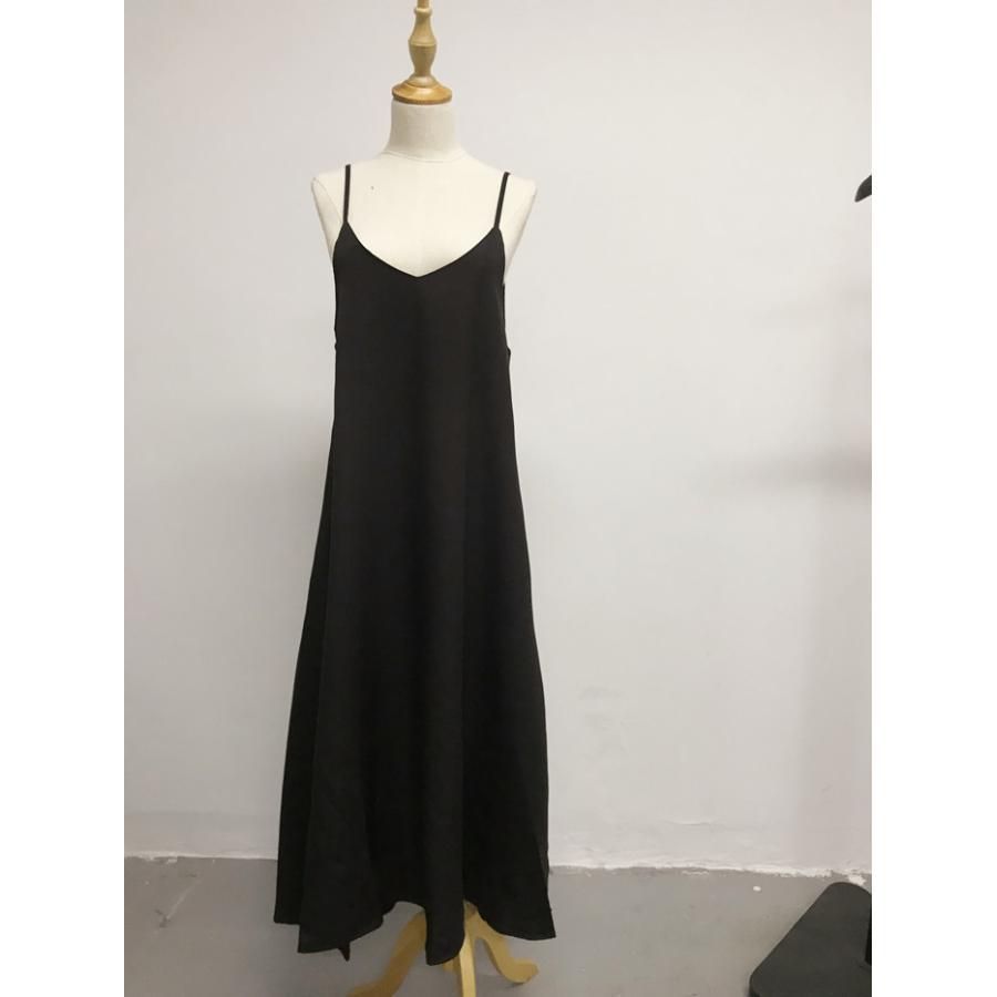 ワンピースレディース夏ゆったりキャミワンピースcbrd20代ロングワンピース40代きれいめサロペットオールインワン無地30代春