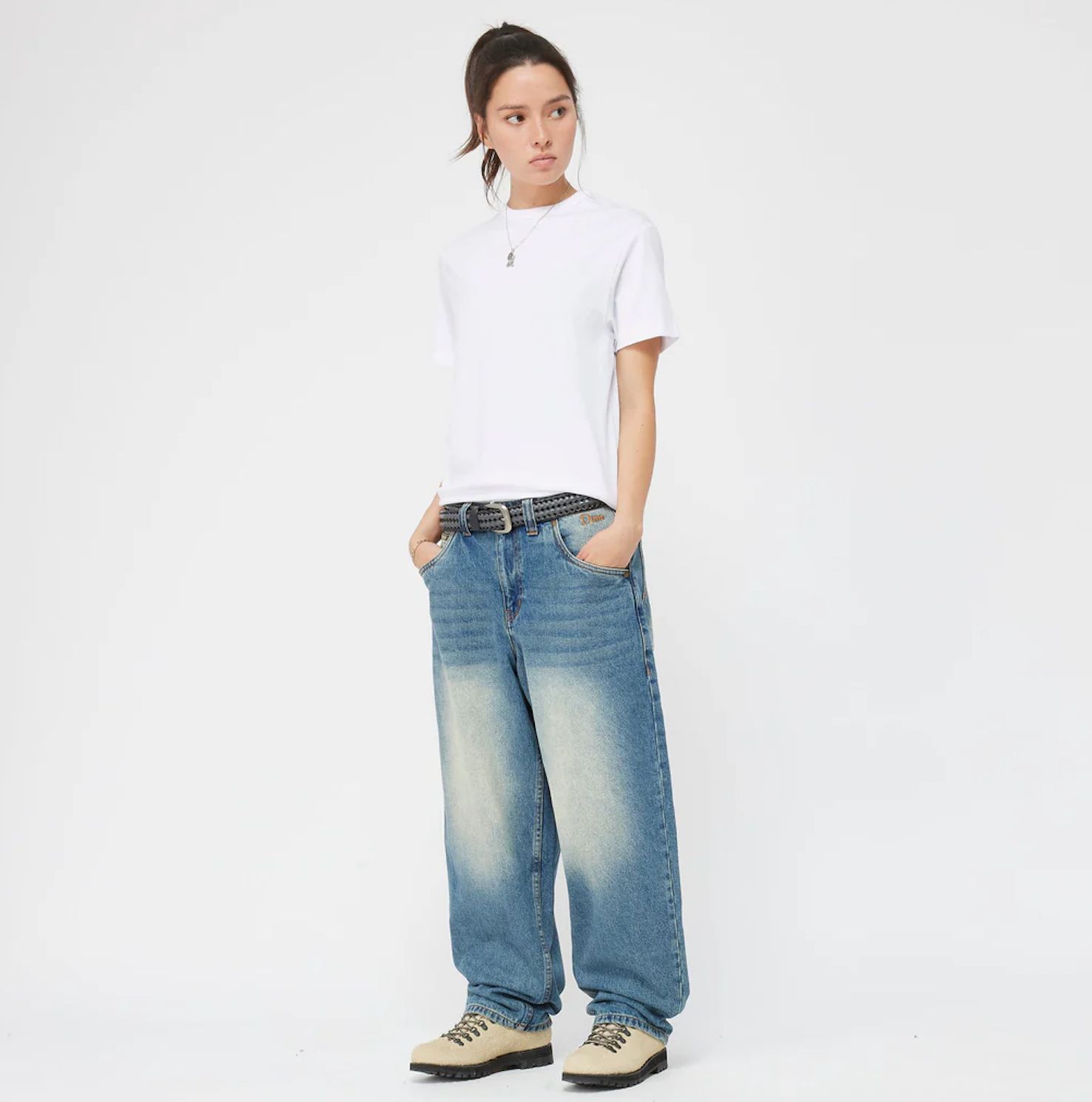 Dime ダイム Classic Baggy Denim Pants / Sandblasted Indigo デニム 