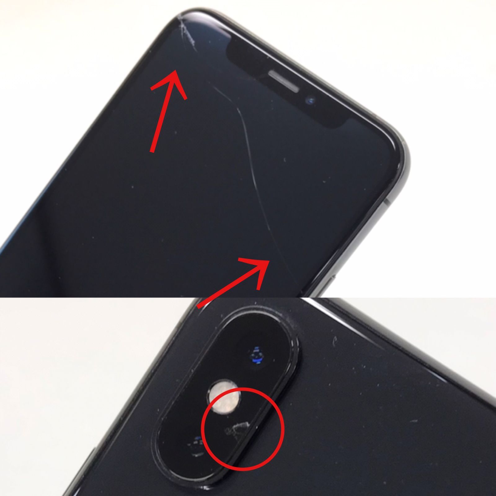 θ【ジャンク/SIMロック解除済み】iPhone XS 64GB スペースグレイ