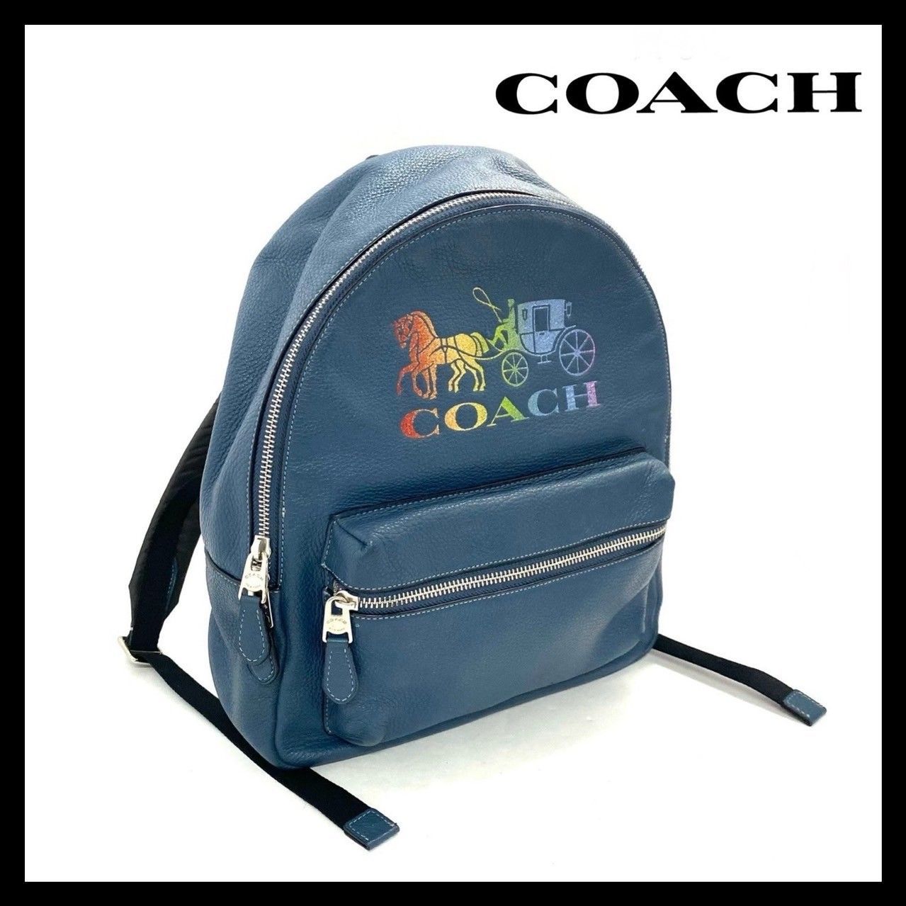 COACH レザーバックパック　レインボーロゴ Amazon.co.jp: コーチ バッグ リュック レディース COACH