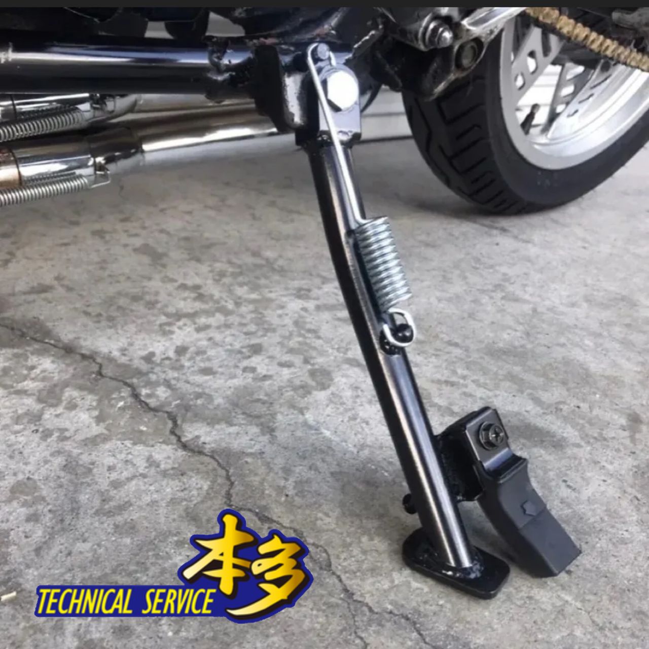 CBX400F CBX400F2 サイドスタンド ブラック ゴム付き 黒 CBX550F NC07 PC04 TSH バイク BRIGHTFACE_UK