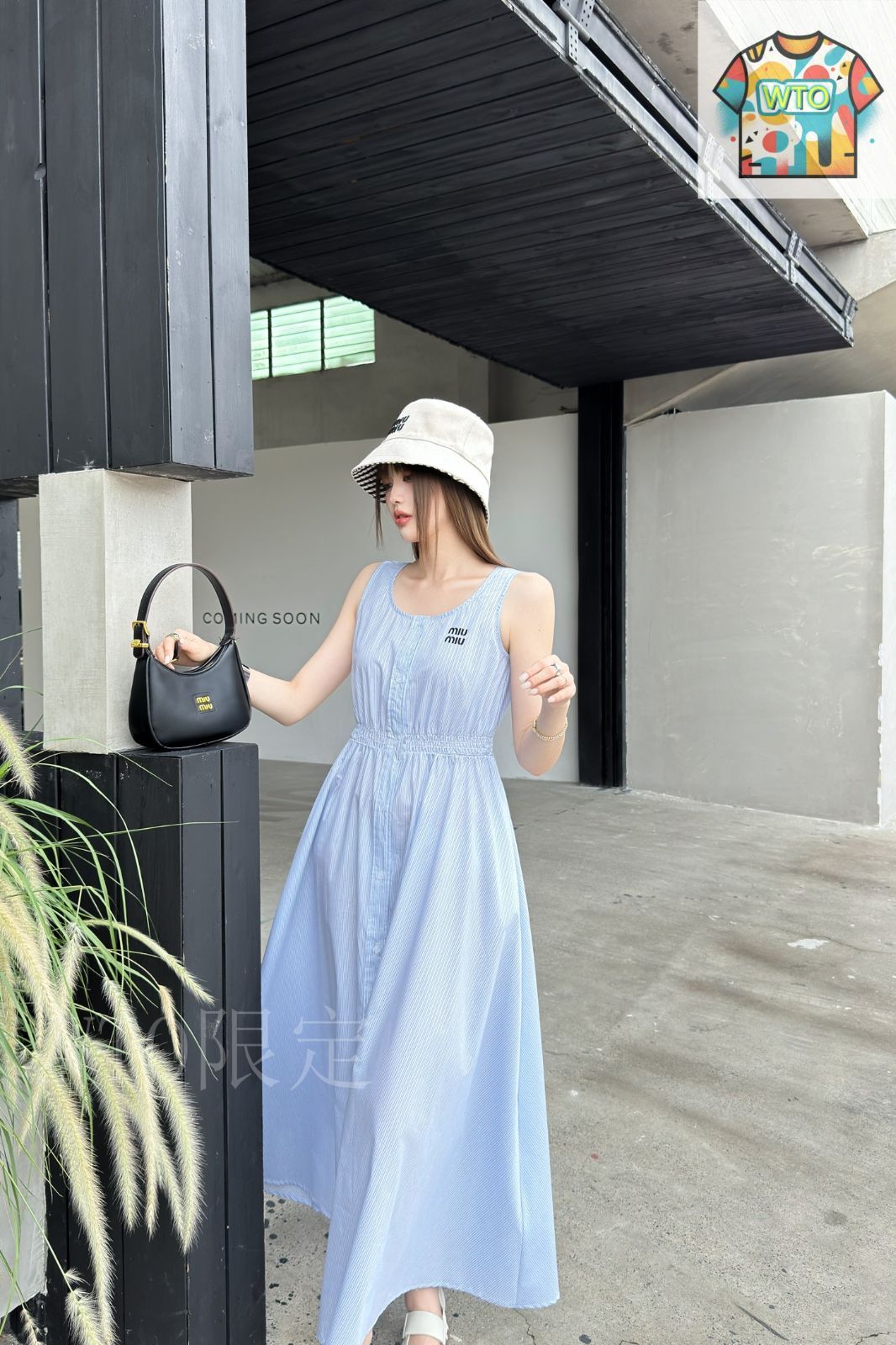 現行✨MIUMIU⭐︎42 L相当 ストライプ柄 近年モデル スカート ZW COLLECTION ストライプ柄ミディスカート - ストライプ | ZARA